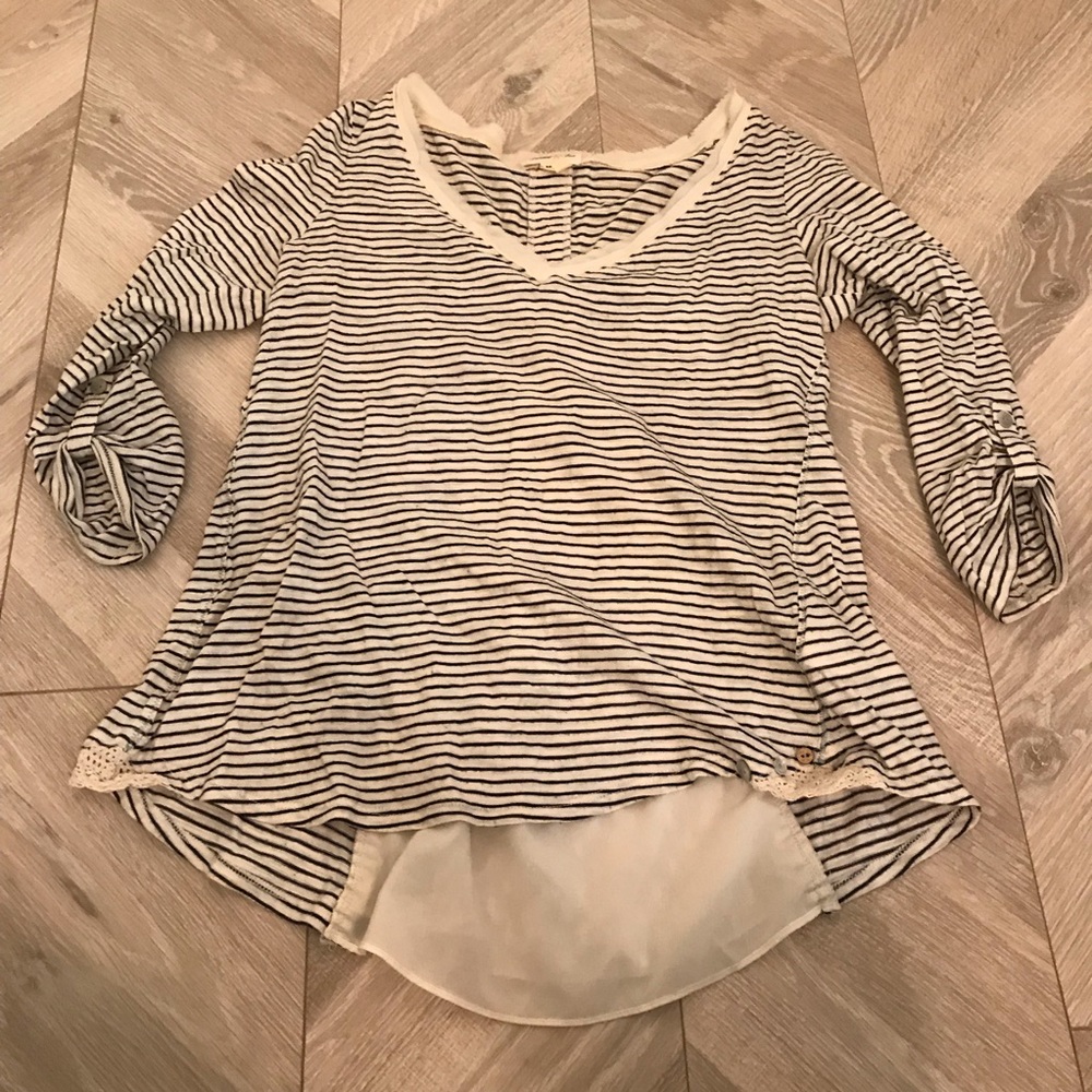 Meadow Rue XS Striped Long Sleeve Anthropologie